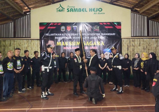 H. Agus Ridwan Ketua GIBAS Resort Kota Tasikmalaya Melantik Ketua GIBAS Sektor Tamansari Periode 2026-2030