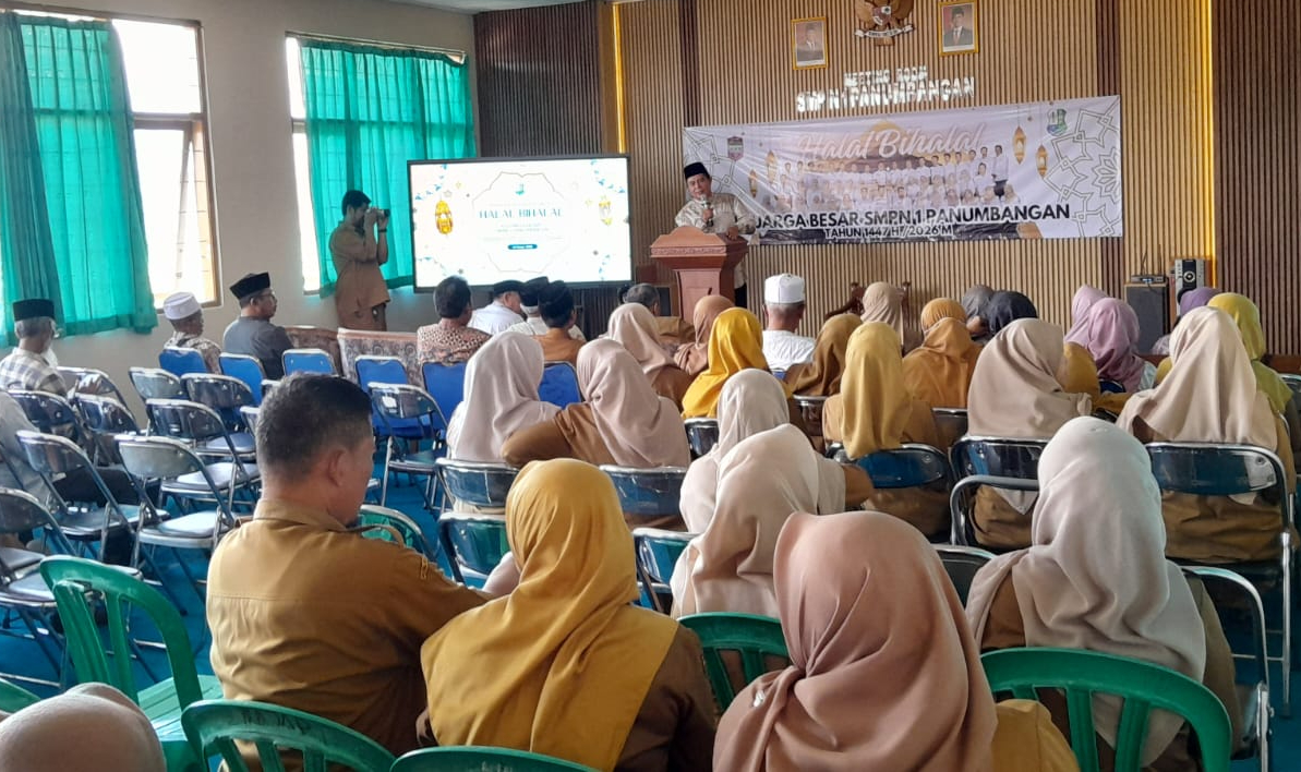 H. Sartono Hadiri Halal Bihalal SMPN 1 Panumbangan, Perkuat Silaturahmi dan Kekeluargaan