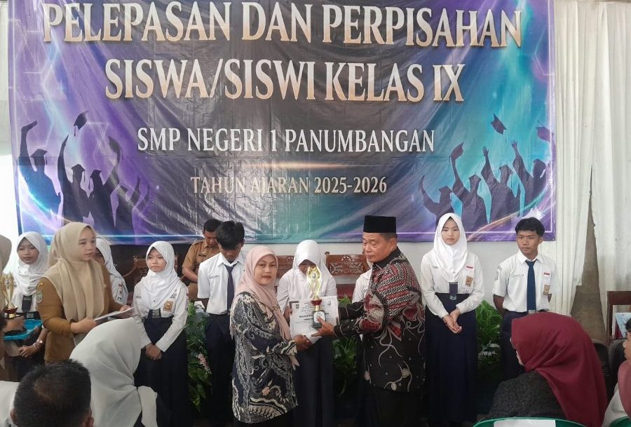 Pelepasan Siswa Kelas IX SMPN 1 Panumbangan, Kepala Sekolah: Jaga Nama Baik Almamater dan Raih Masa Depan Gemilang
