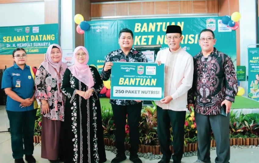 Bupati Herdiat Apresiasi CSR Indomaret, 250 Balita dan Lansia Ciamis Terima Bantuan Paket Nutrisi