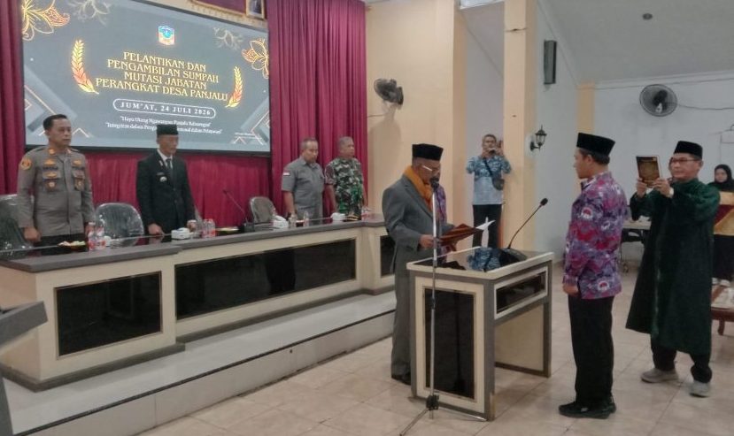 Dadan Ramdan Resmi Dilantik Sebagai Sekretaris Desa Panjalu