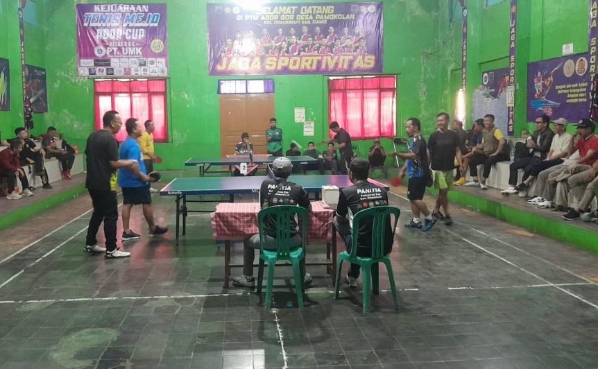 Open Turnamen Tenis Meja Perkopicam Cihaurbeuti Digelar, Pererat Silaturahmi ASN, TNI, Polri dan Perangkat Desa