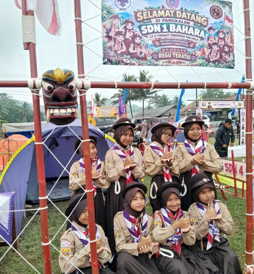 LT2 Gerakan Pramuka Kwaran Panjalu Digelar di Desa Bahara, Jadi Wadah Pembentukan Karakter Generasi Muda