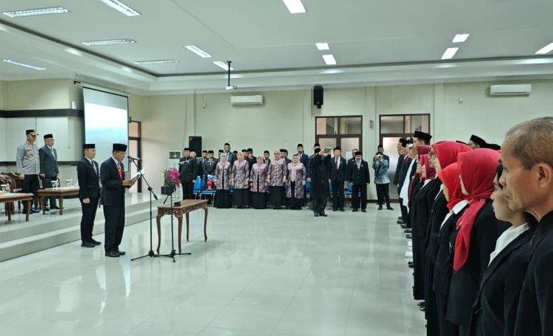 Hadiri Pelantikan Pejabat Di Lingkungan Pemkab Ciamis, Wakapolres Ciamis Tegaskan Komitmen Tingkatkan Kualitas Pelayanan Publik